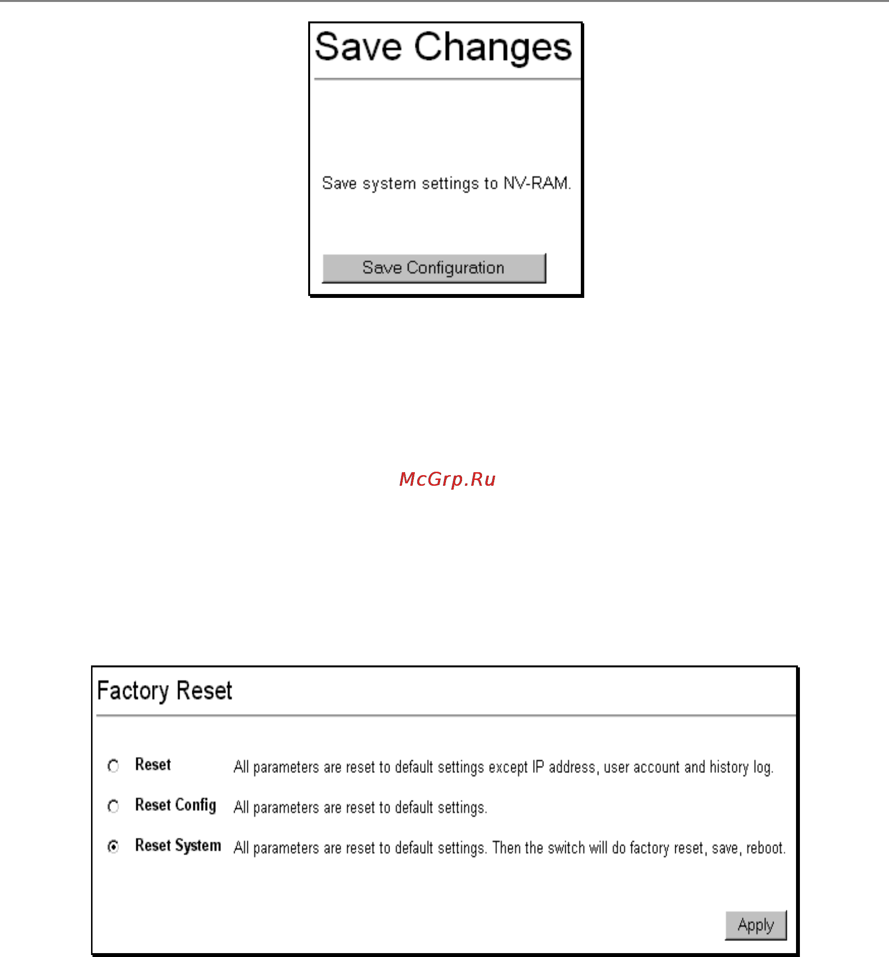 D-Link DES-3326SR [50/240] Factory reset