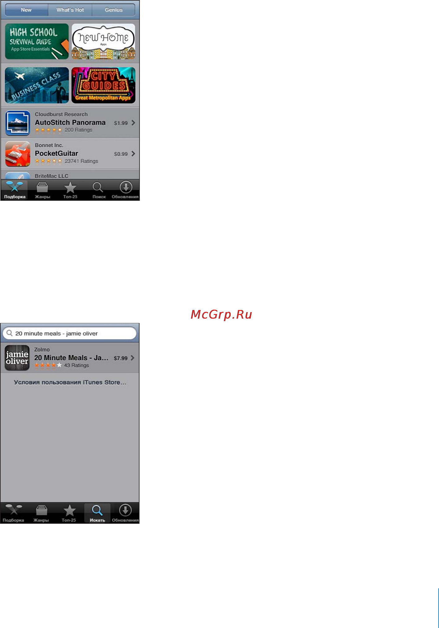 Apple Apple iPod Touch iOS 4.3 [175/258] Просмотр и поиск