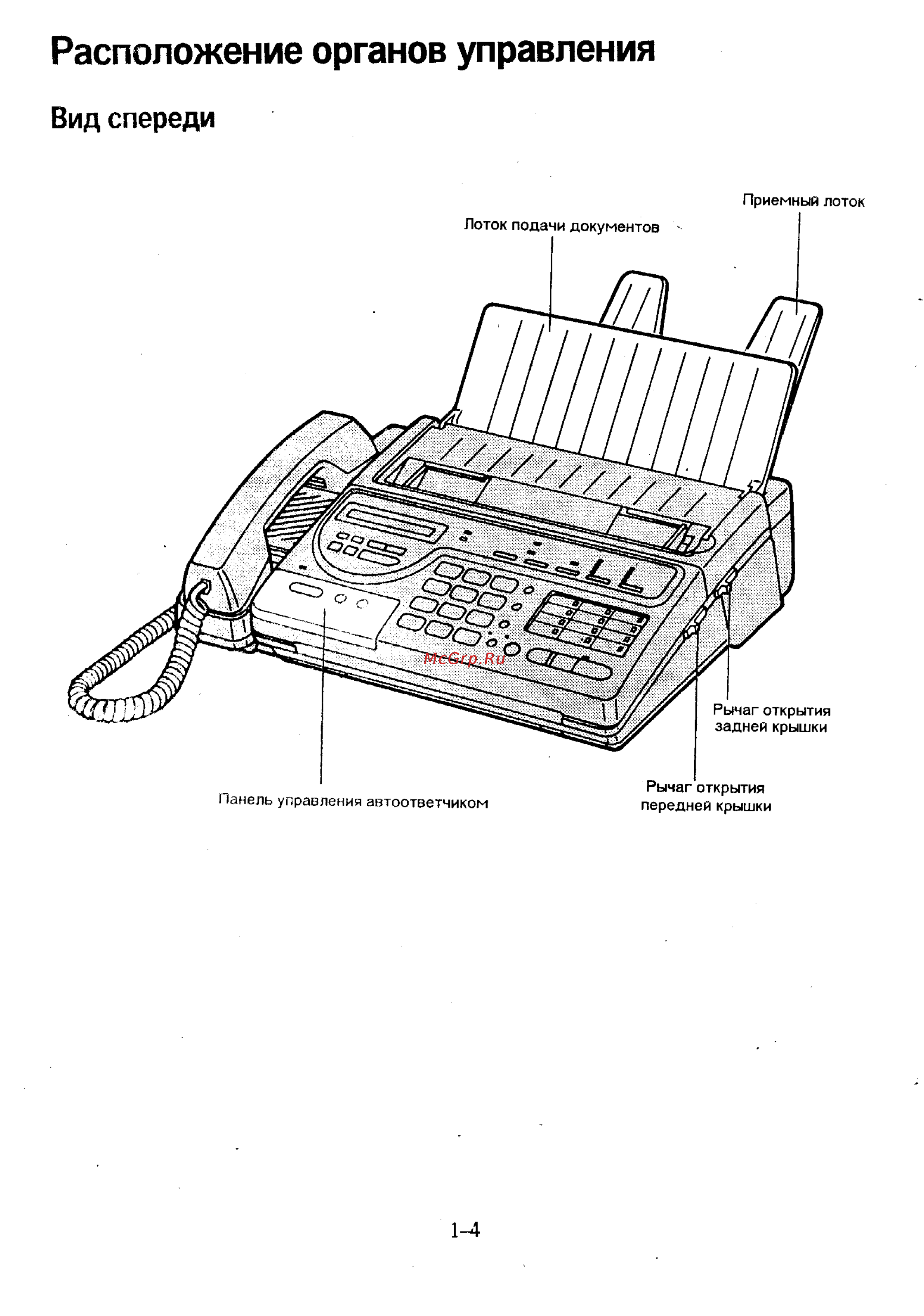 Panasonic KX-F230 [12/139] Расположение органов управления