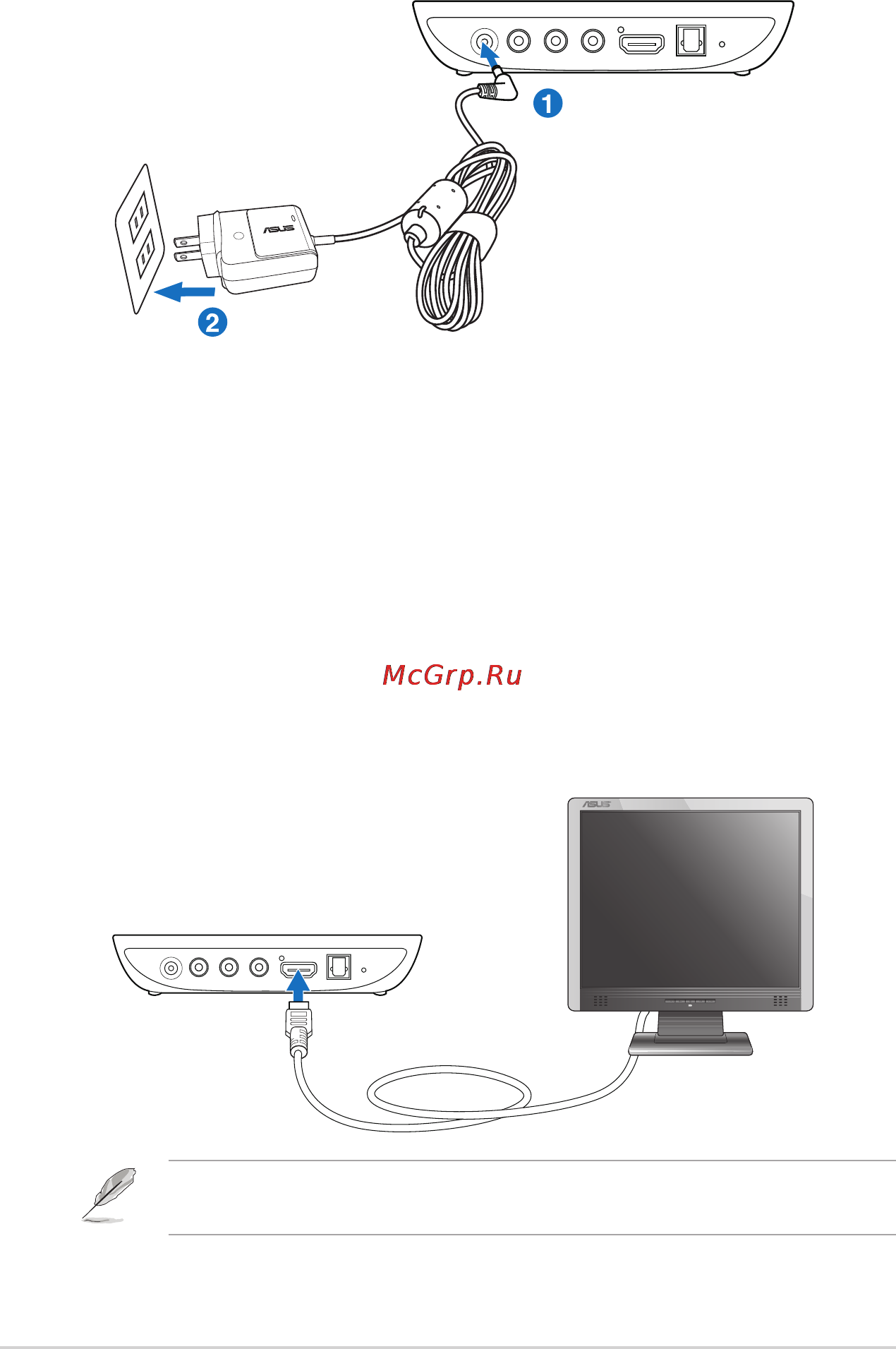 Asus O!Play MINI [16/44] Подготовка медиаплеера