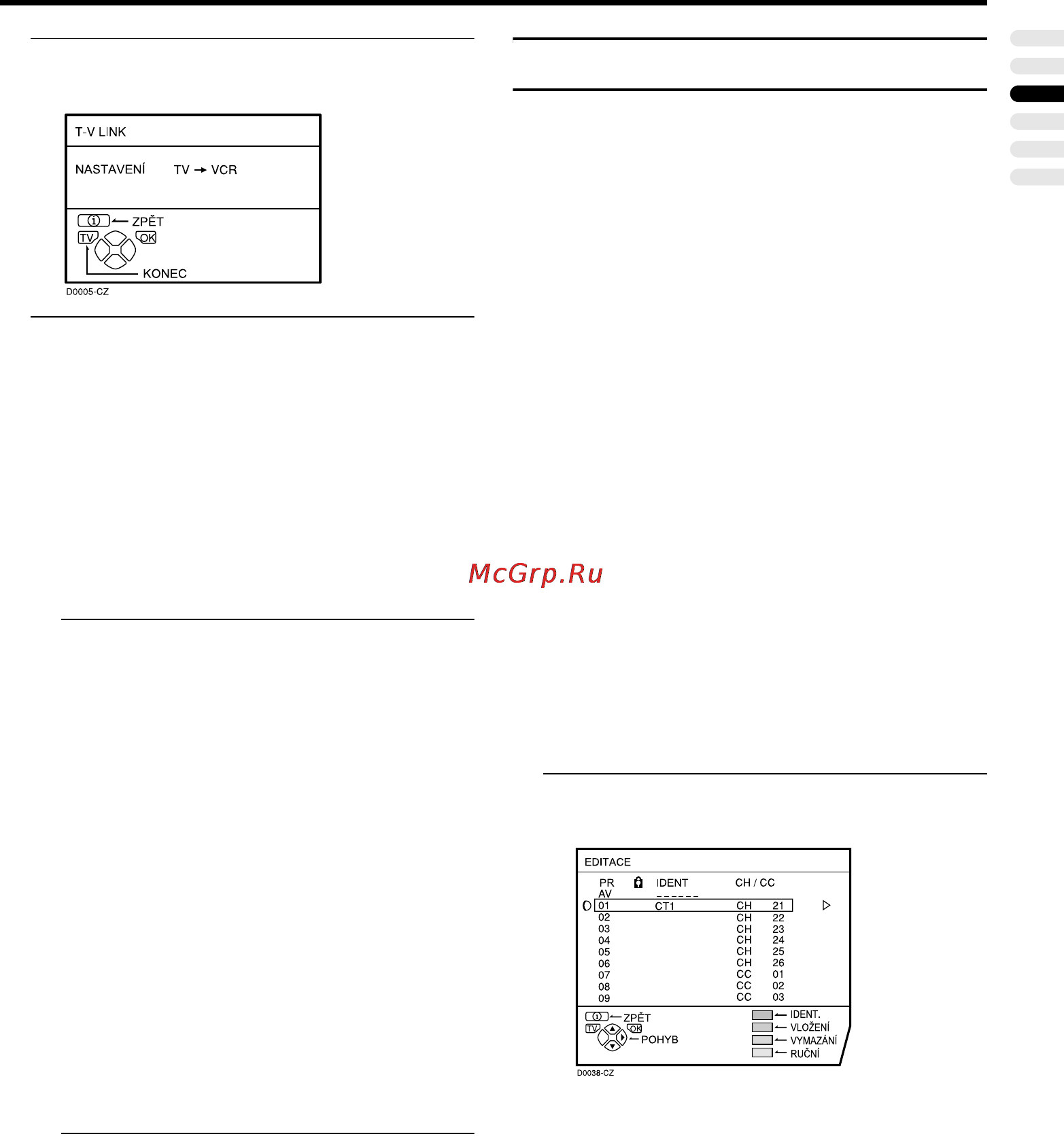 JVC AV-28X37SUE [125/281] Ruční ladění