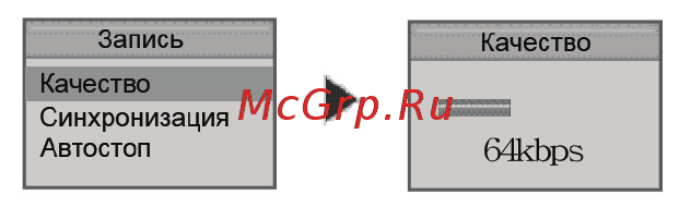 Rovercomputers RoverMedia Aria Z5 [58/72] Меню запись
