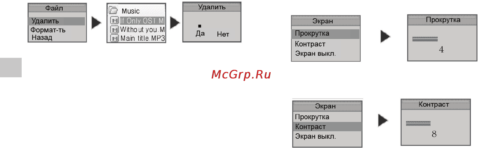 Rover RoverMedia Aria X5 [28/45] Меню экран