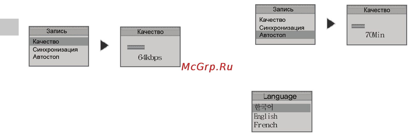 Rover RoverMedia Aria X5 [34/45] Меню language язык
