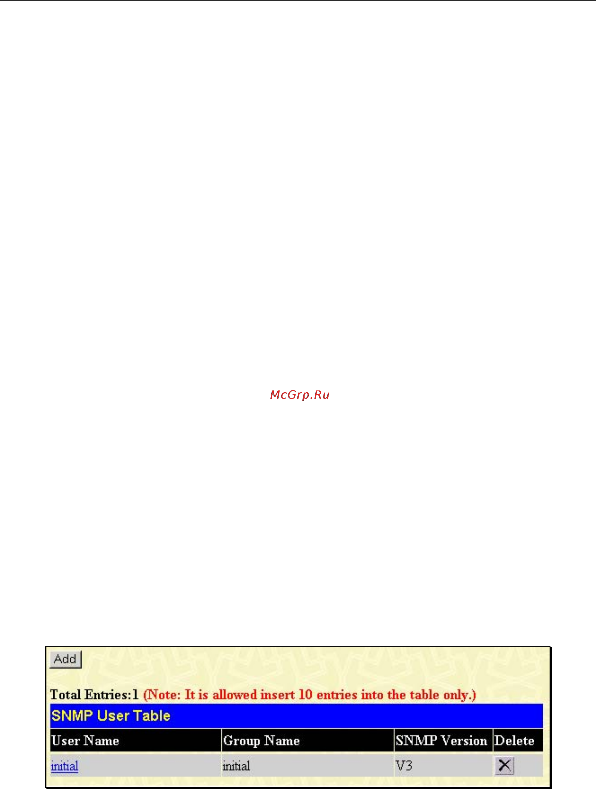 D-Link DGS-3212SR [156/224] Snmp user table