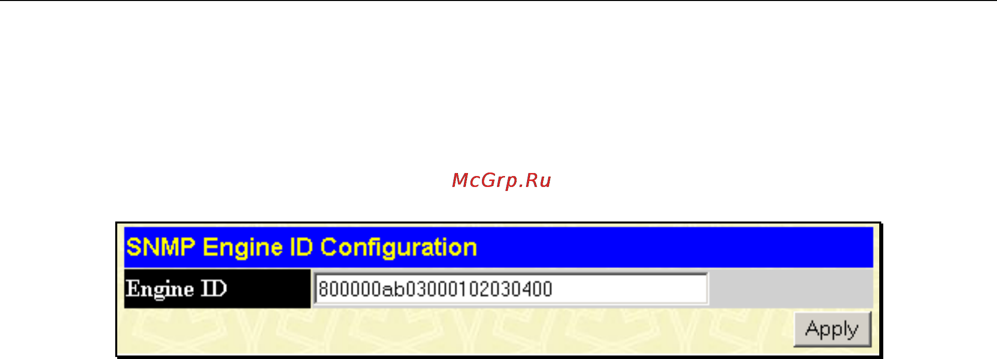 D-Link DGS-3212SR [164/224] Snmp engine id