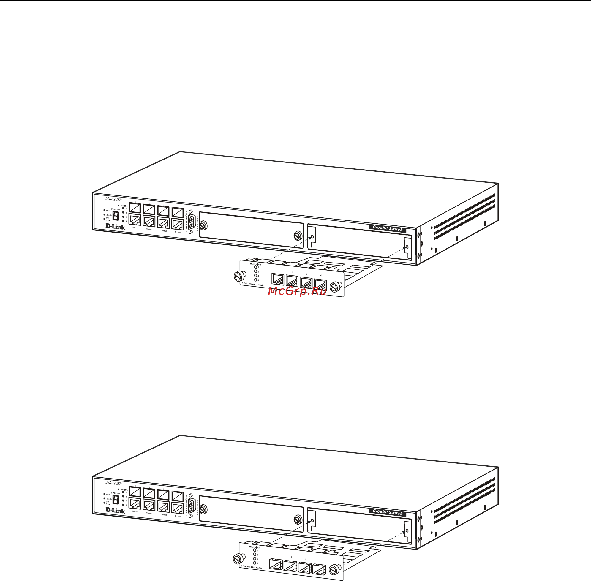 D-Link DGS-3212SR [18/224] Plug in modules