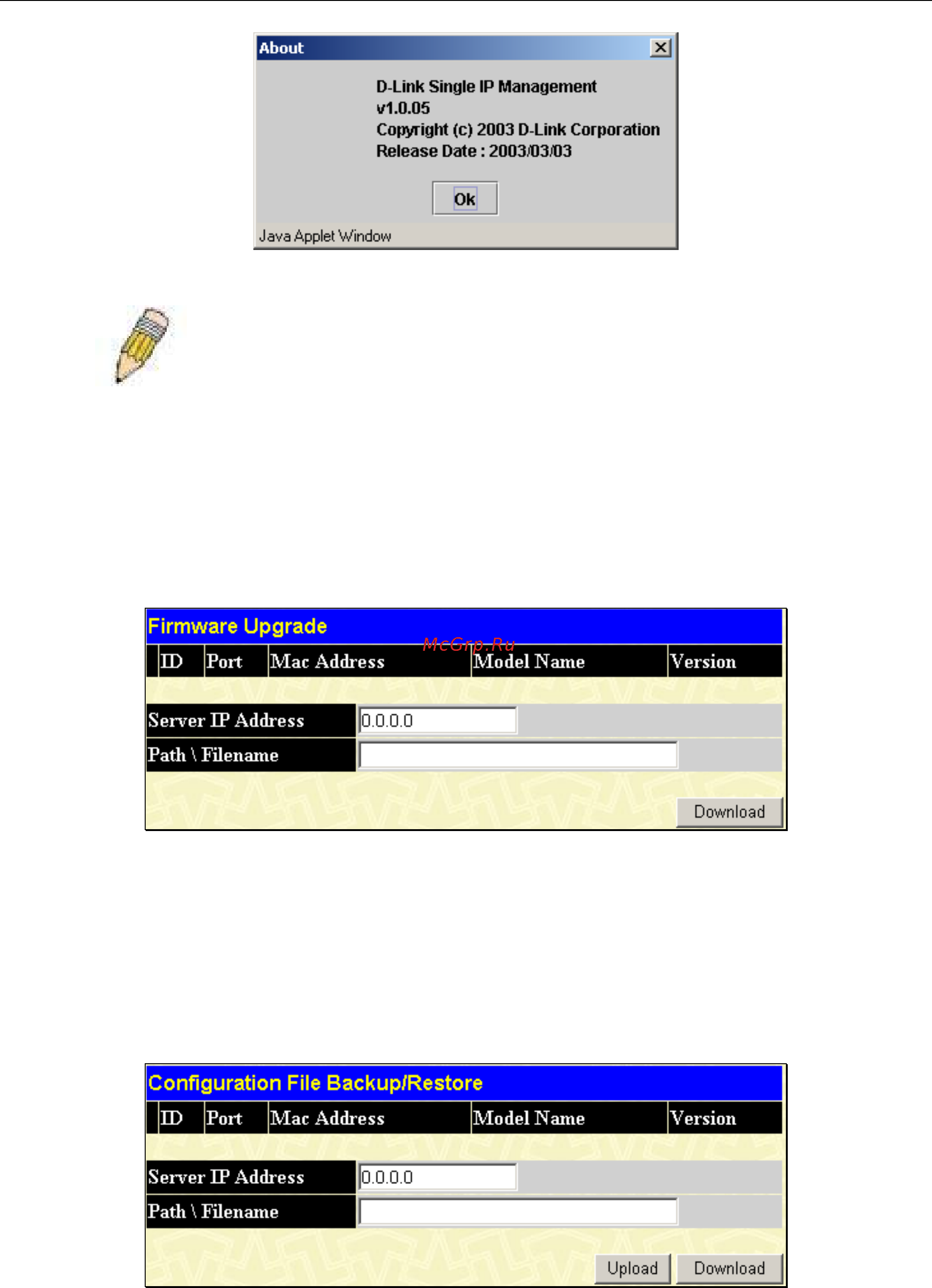 D-Link DGS-3212SR [209/224] Configuration file backup restore