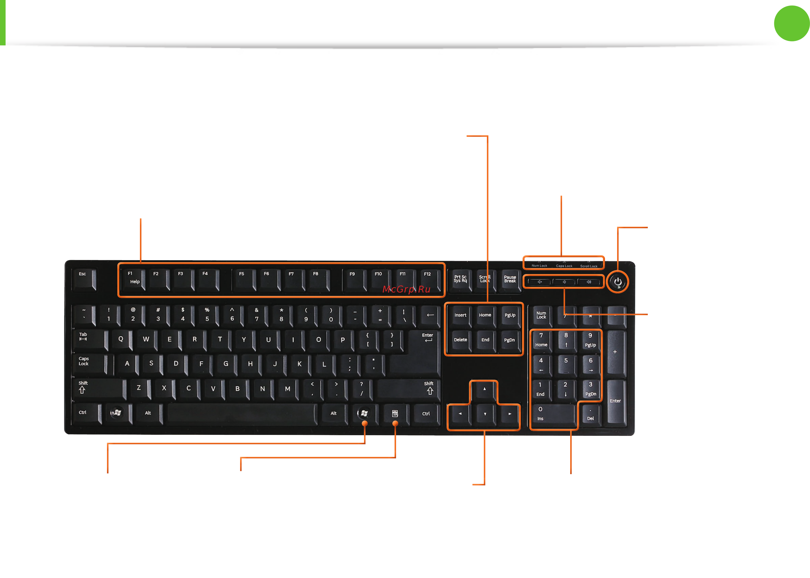 Samsung DP300A2A-L01RU [34/115] Использование проводной клавиатуры и мыши