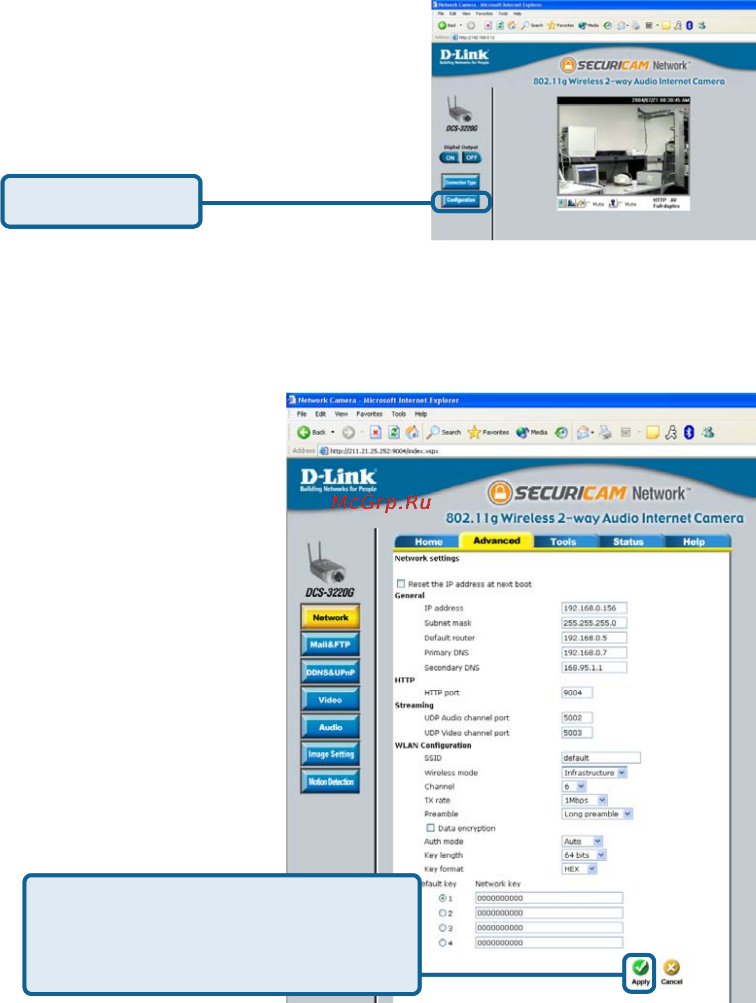 D-Link DCS-3220G [37/143] Configuration