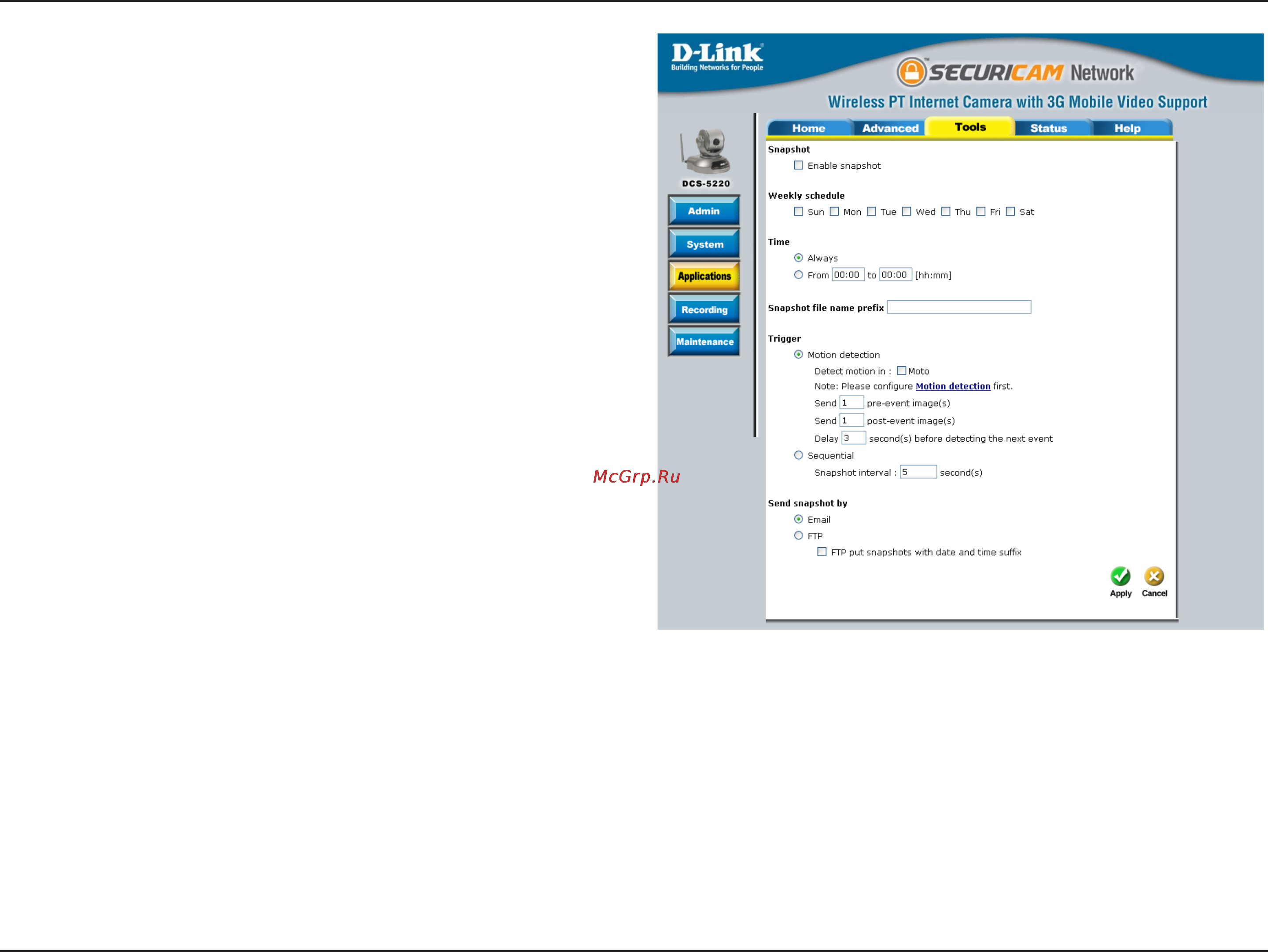 D-Link DCS-5220 Инструкция по эксплуатации онлайн [60/153] 40612
