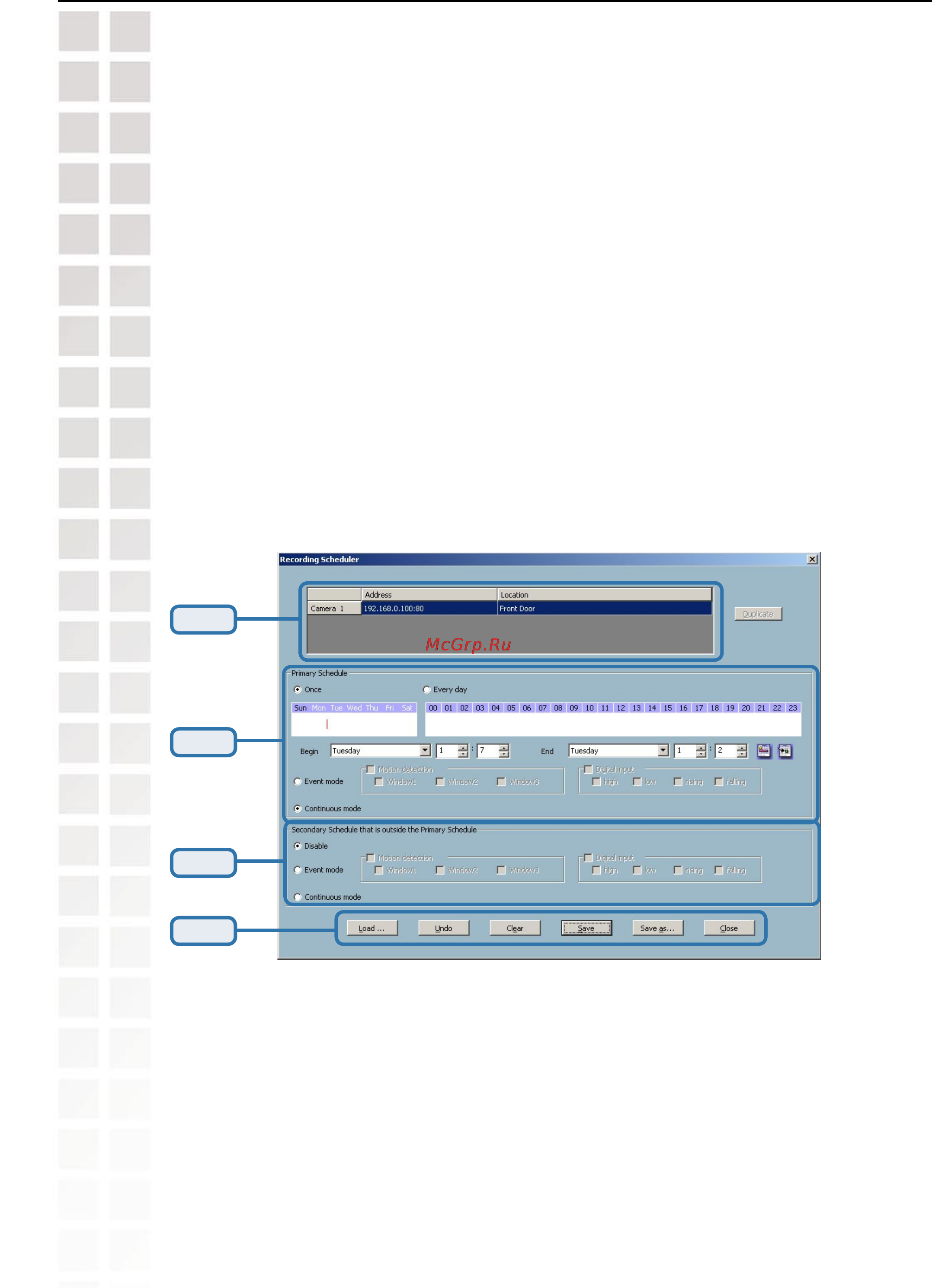 D-Link DCS-6620G [103/145] Scheduling continued