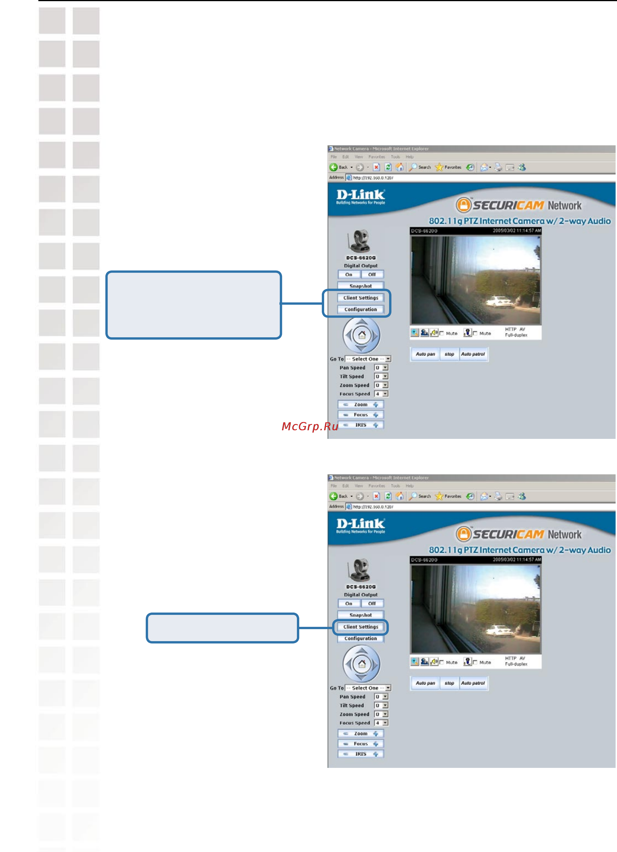 D-Link DCS-920 [36/145] Home page screen continued