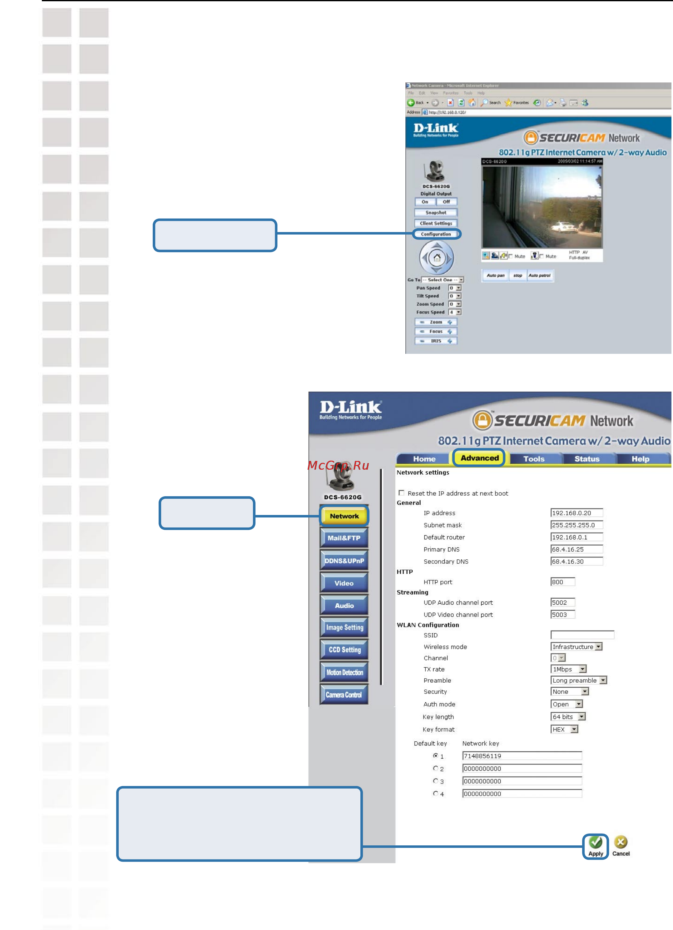 D-Link DCS-6620G [38/145] Network