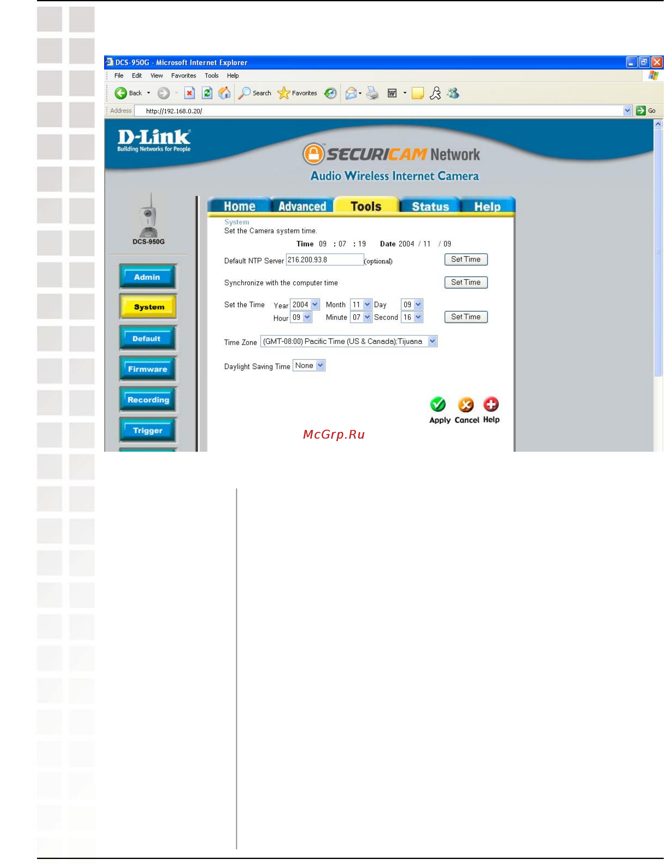 D-Link DCS-950G [38/96] System