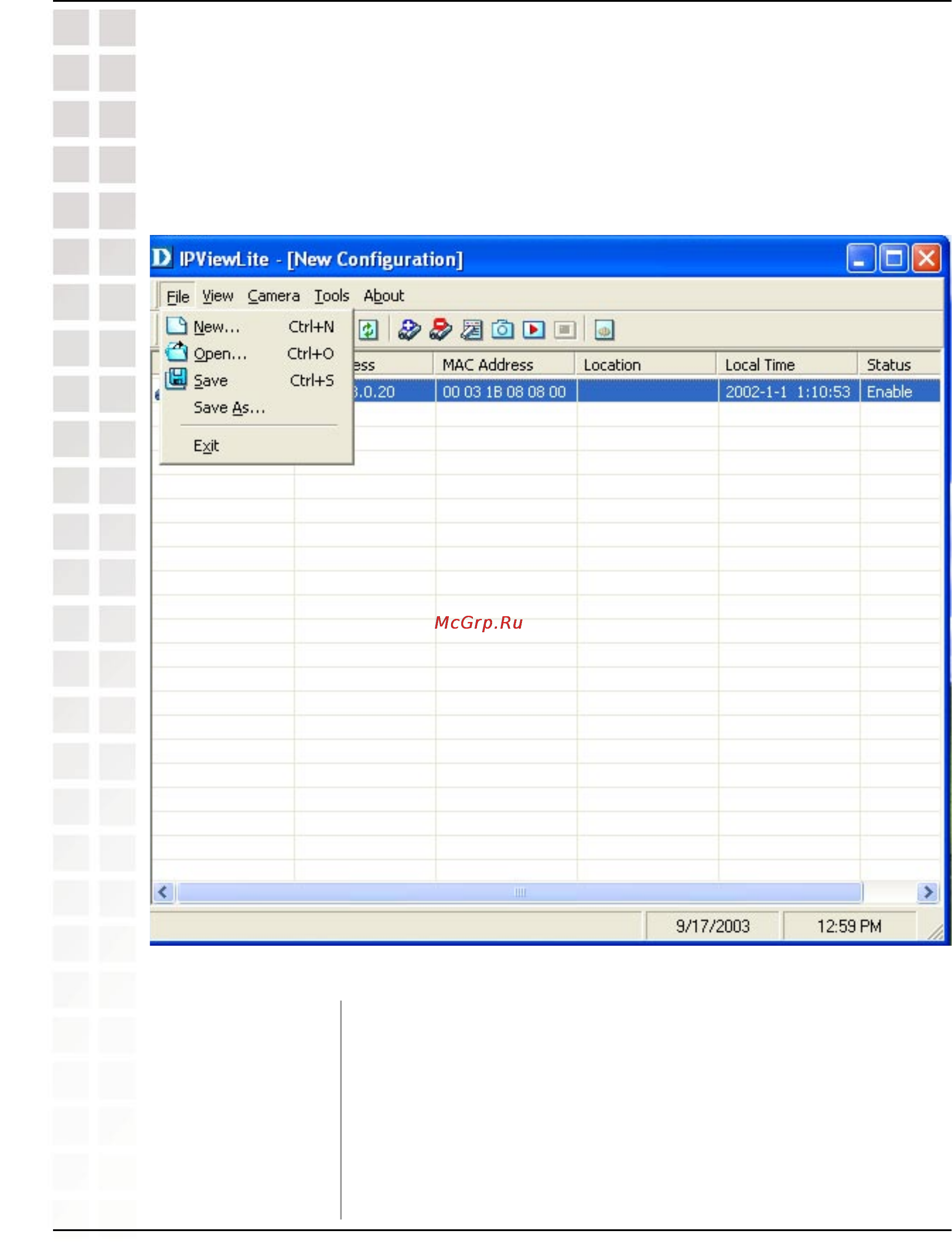 D-Link DCS-950G [70/96] Menu bar