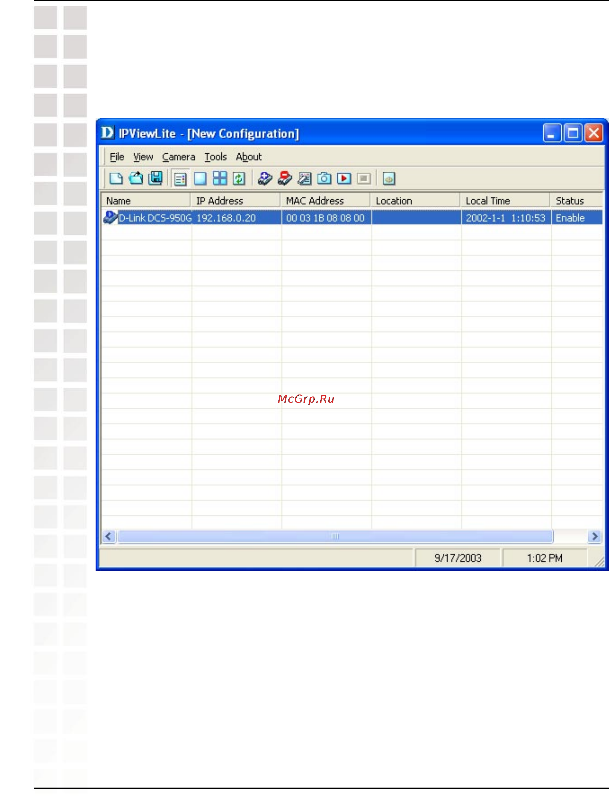 D-Link DCS-950G [72/96] List view