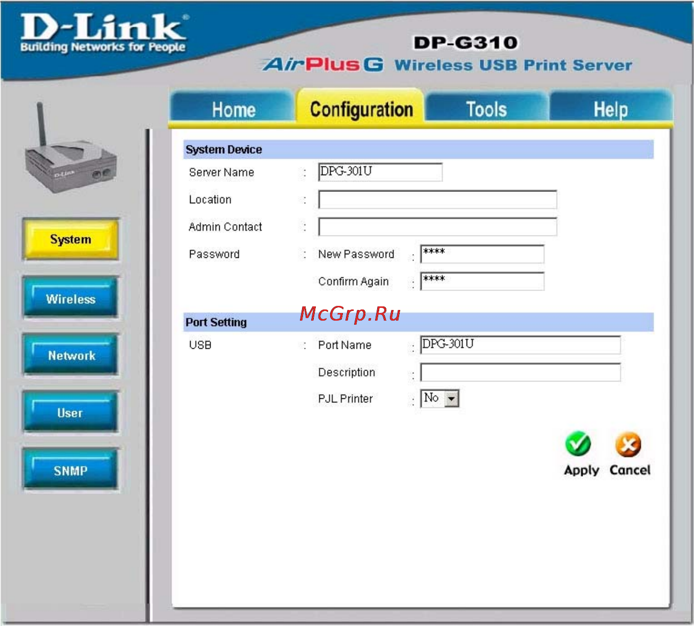 D-Link DP-G310 [17/88] Configuration
