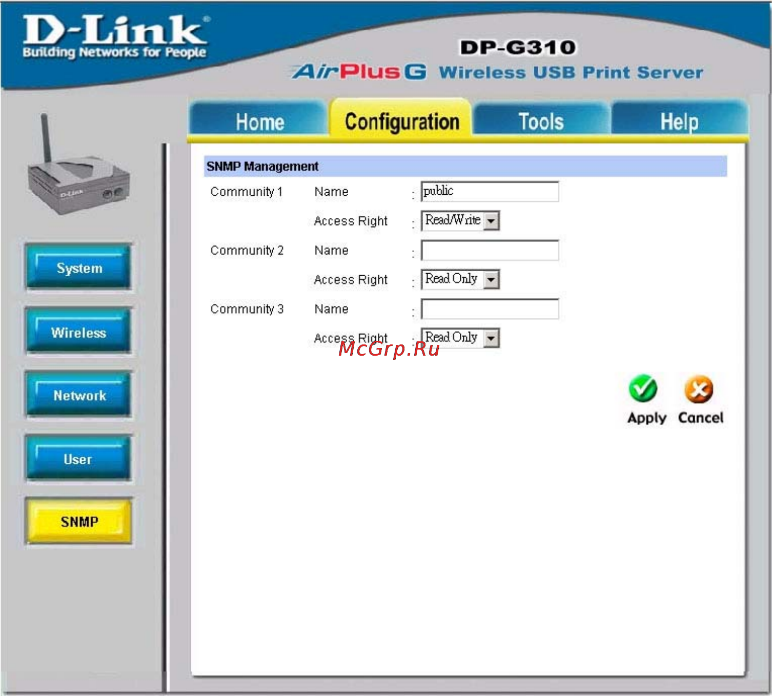 D-Link DP-G310 [23/88] Using the web configuration continued