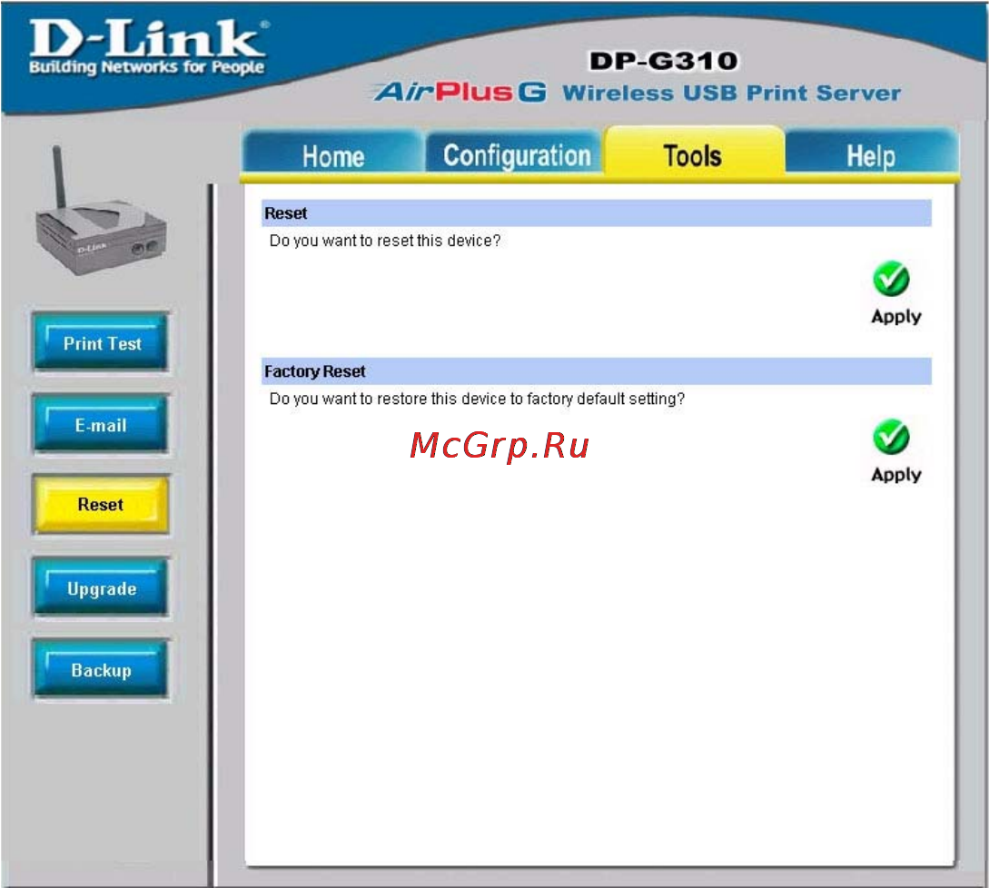 D-Link DP-G310 [26/88] Using the web configuration continued