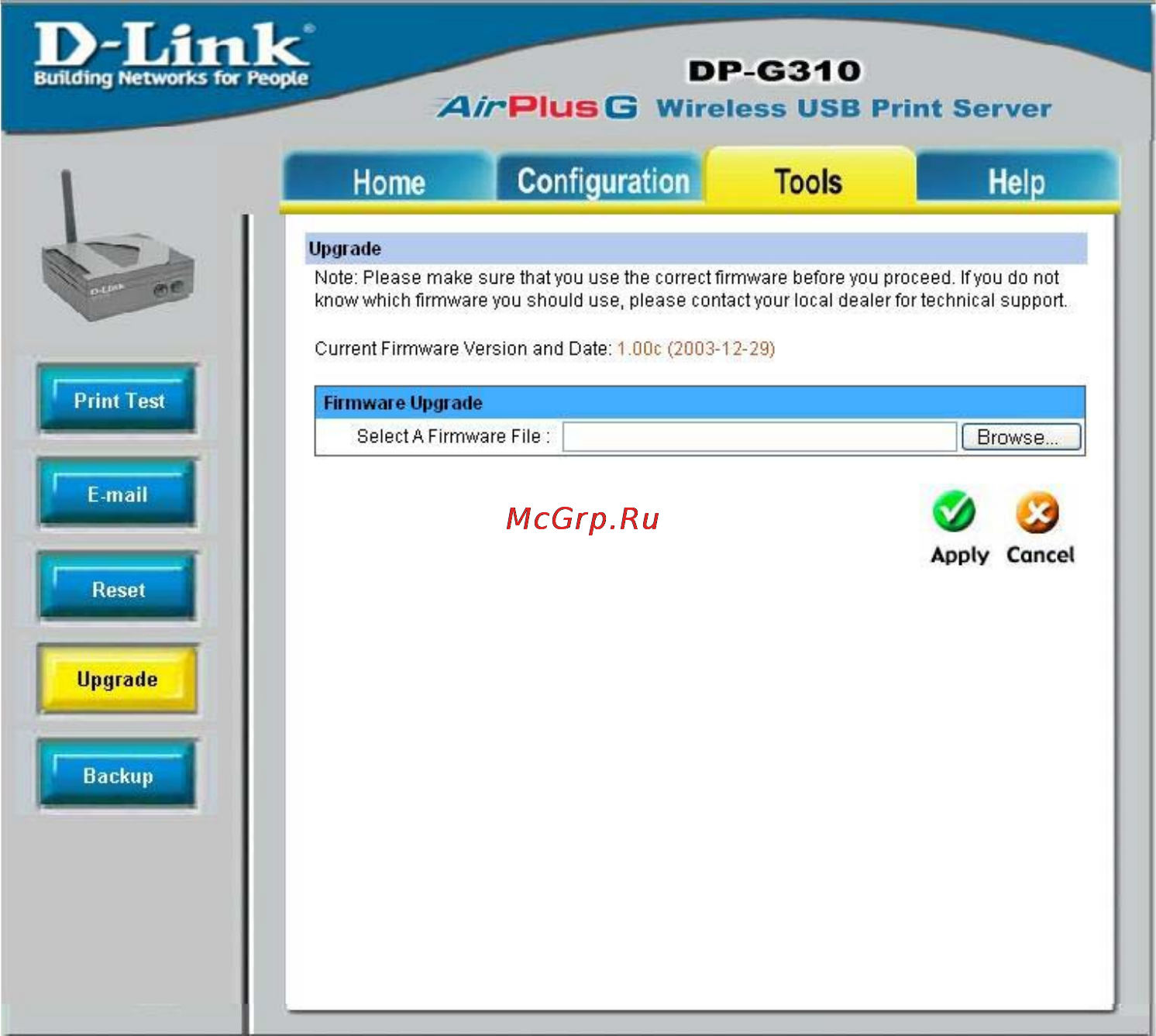 D-Link DP-G310 [27/88] Using the web configuration continued