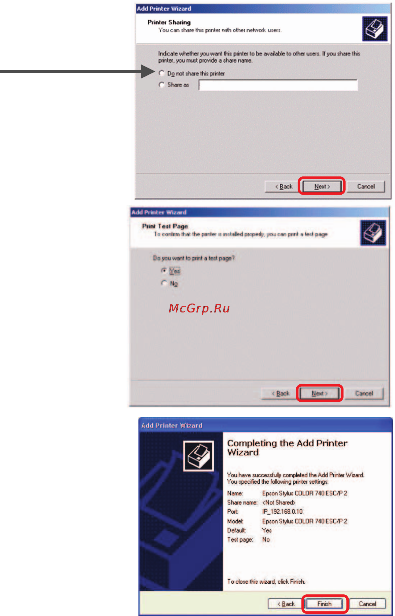 D-Link DP-G310 [48/88] Tcp ip printing for windows 2000 continued
