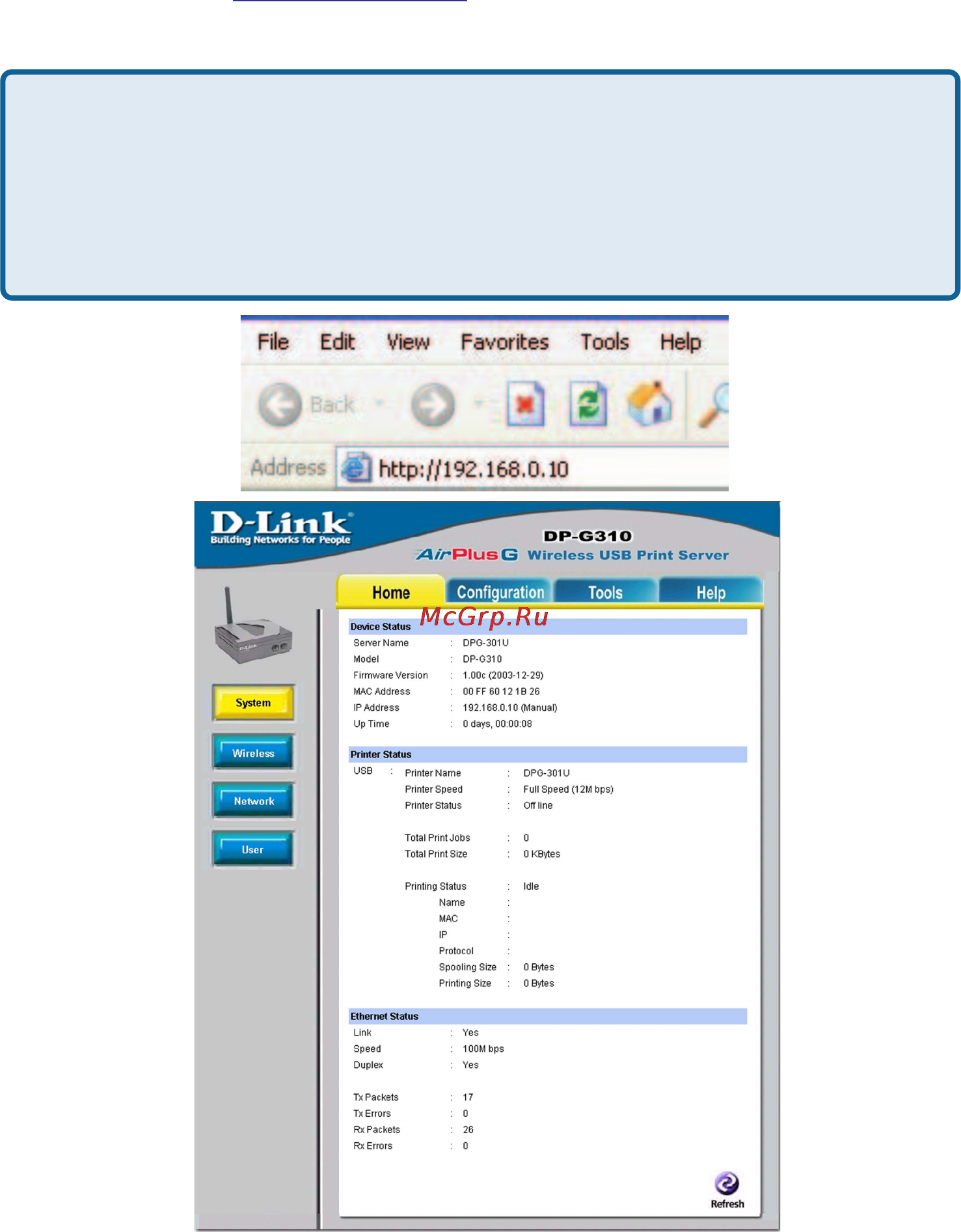 D-Link DP-G310 [49/88] Tcp ip printing for windows 98se me