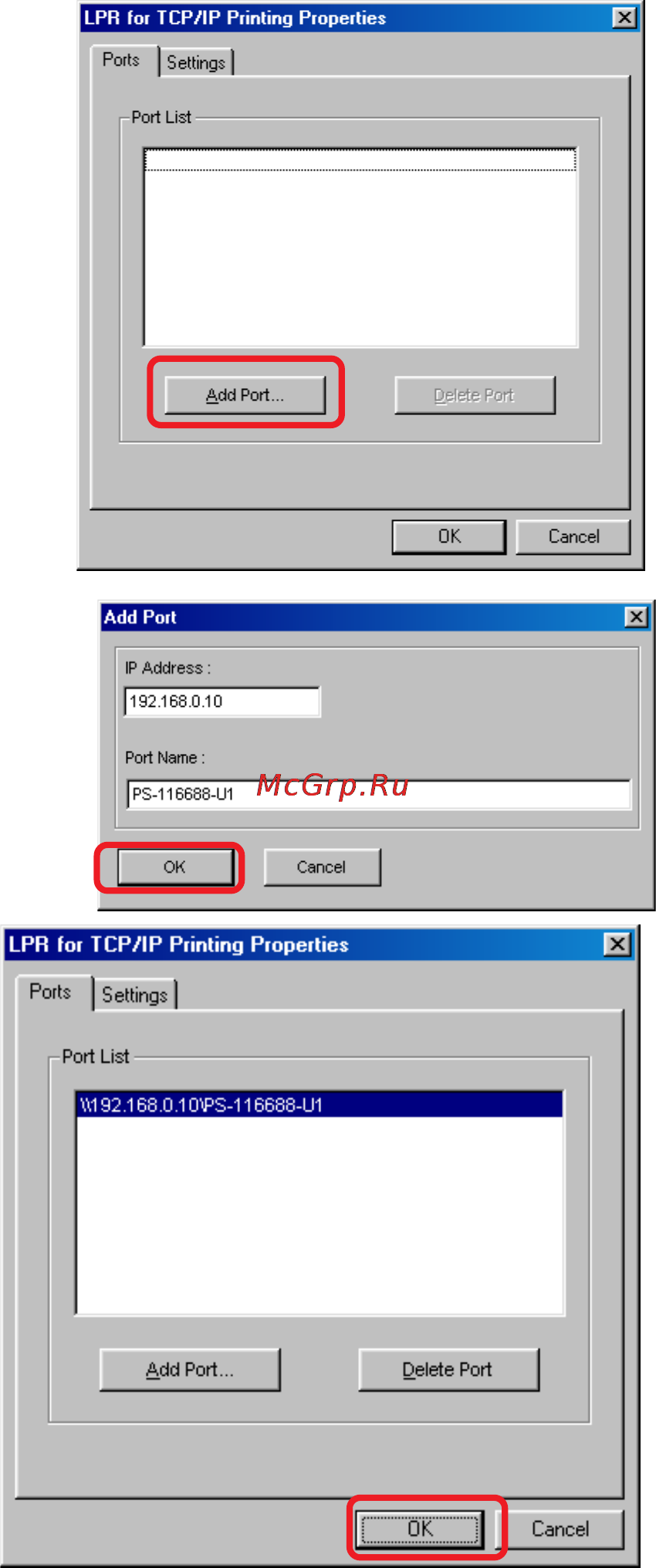 D-Link DP-G310 [56/88] Tcp ip printing for windows 98se me continued