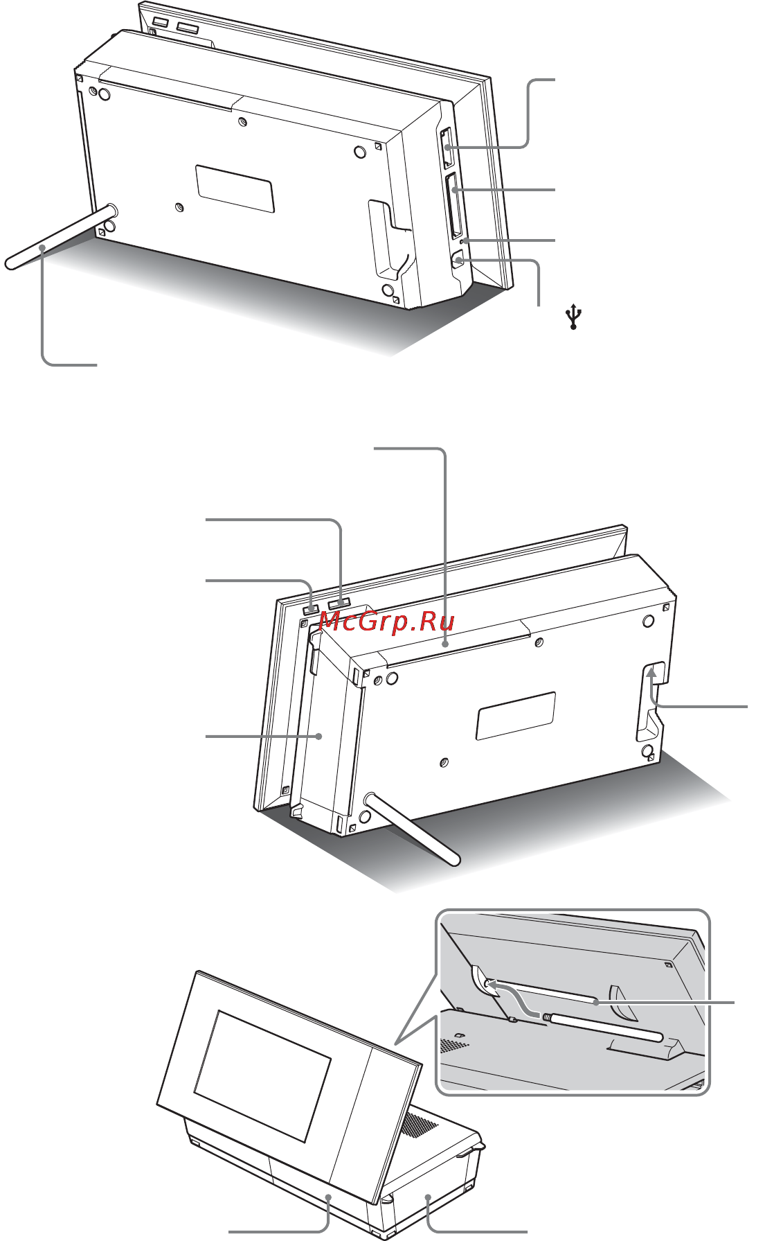 Sony DPP-F700 Black [14/125] Задняя панель