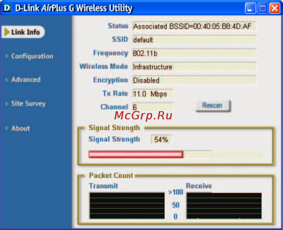 D-Link DWL-G122 [12/45] Using the configuration utility continued