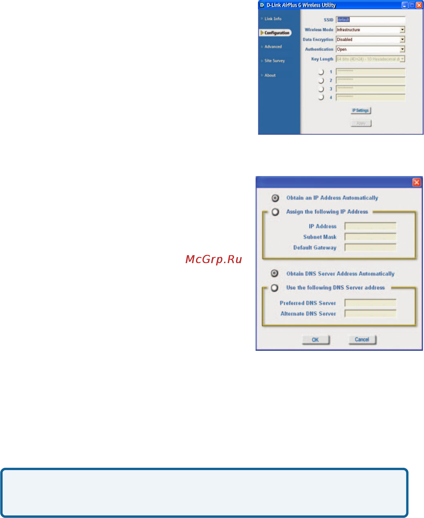 D-Link DWL-G122 [13/45] Using the configuration utility continued