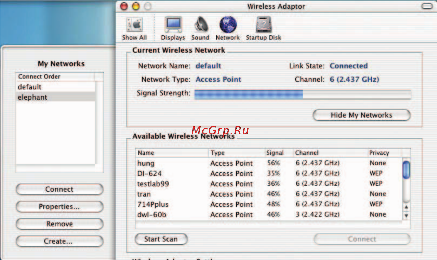 D-Link DWL-G122 [22/45] Using the configuration utility with macintosh os continued