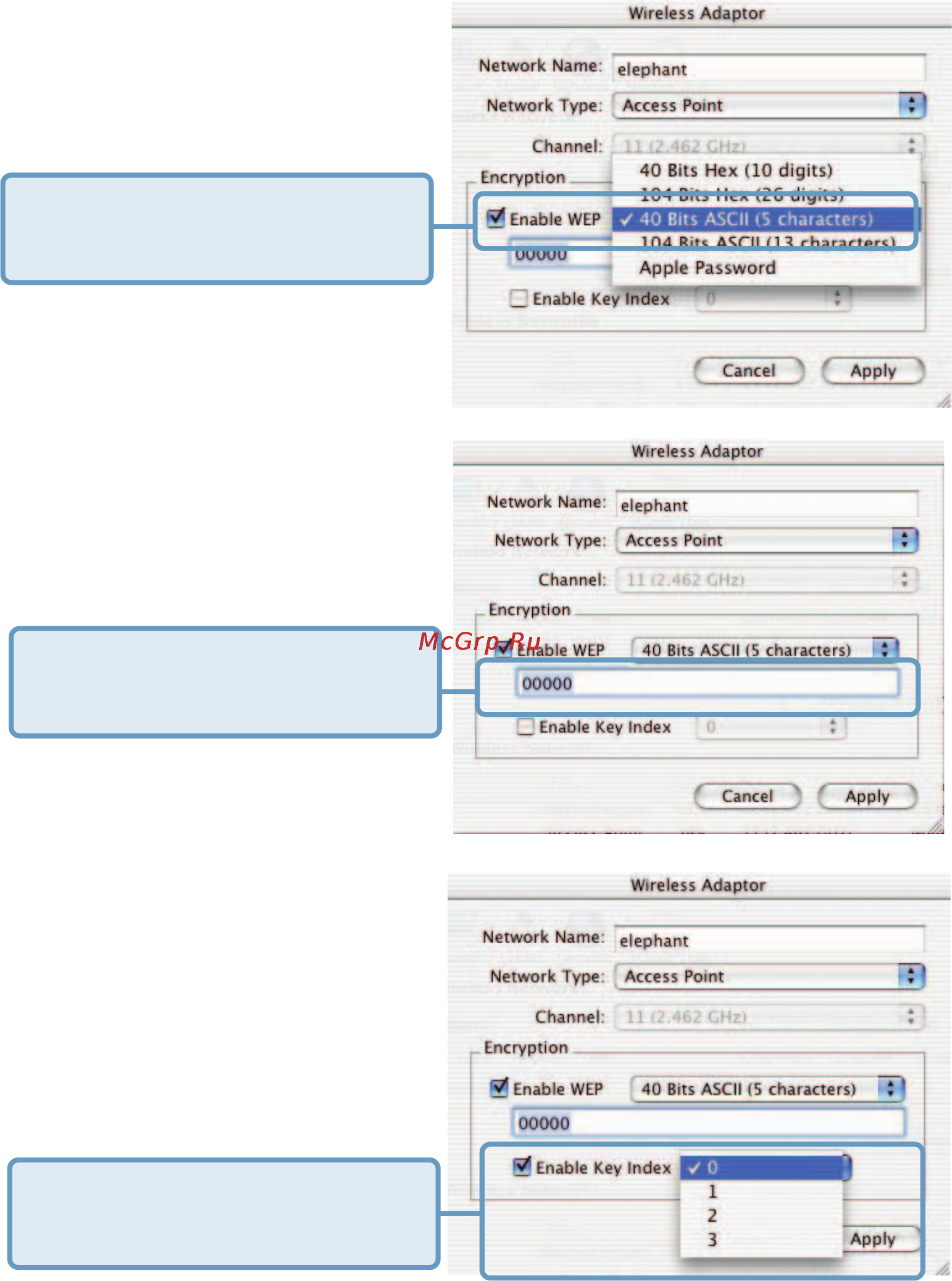 D-Link DWL-G122 [23/45] Using the configuration utility with macintosh os continued