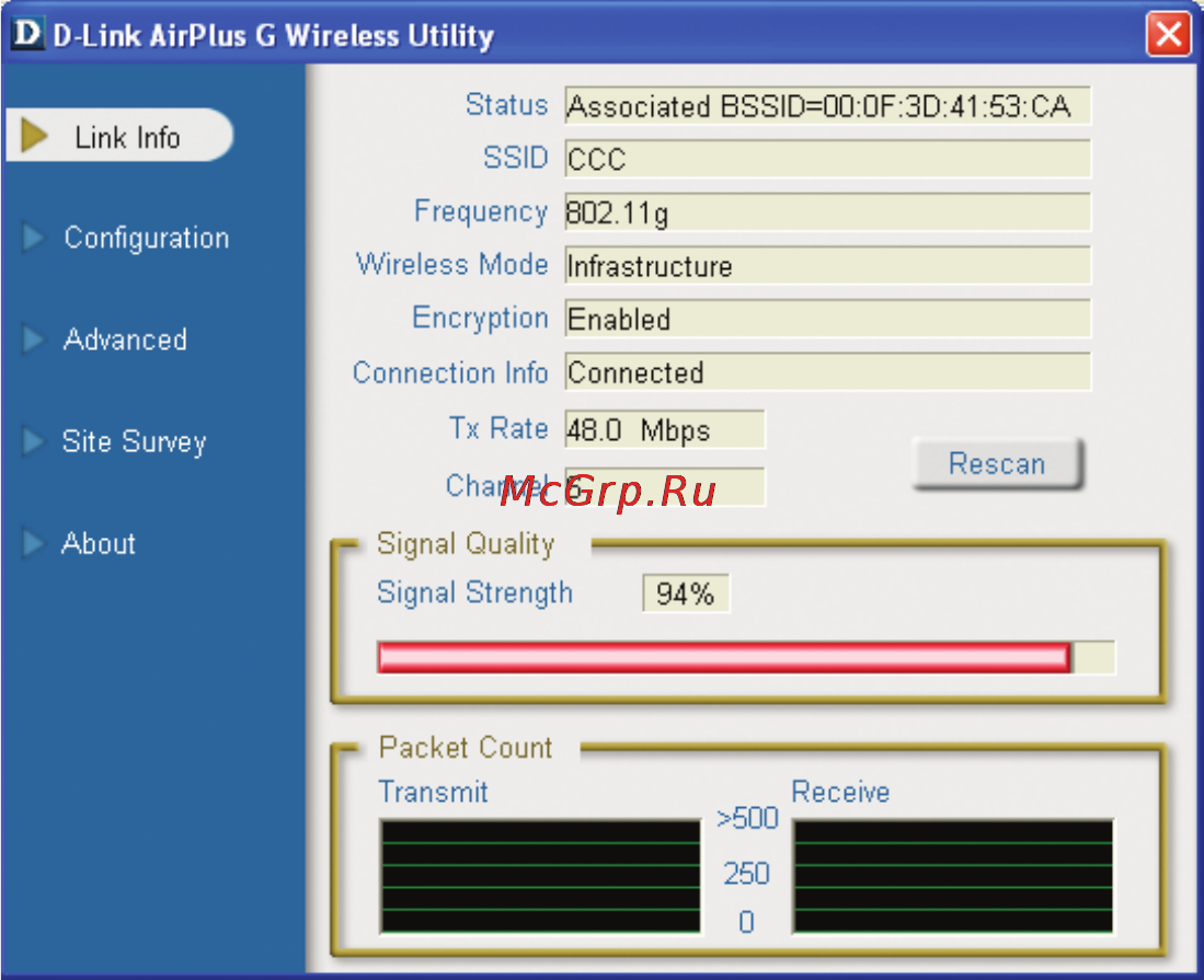 D-Link DWL-G510 [12/42] Configuration utility continued