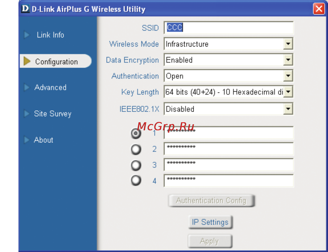 D-Link DWL-G630 [13/42] Configuration utility continued