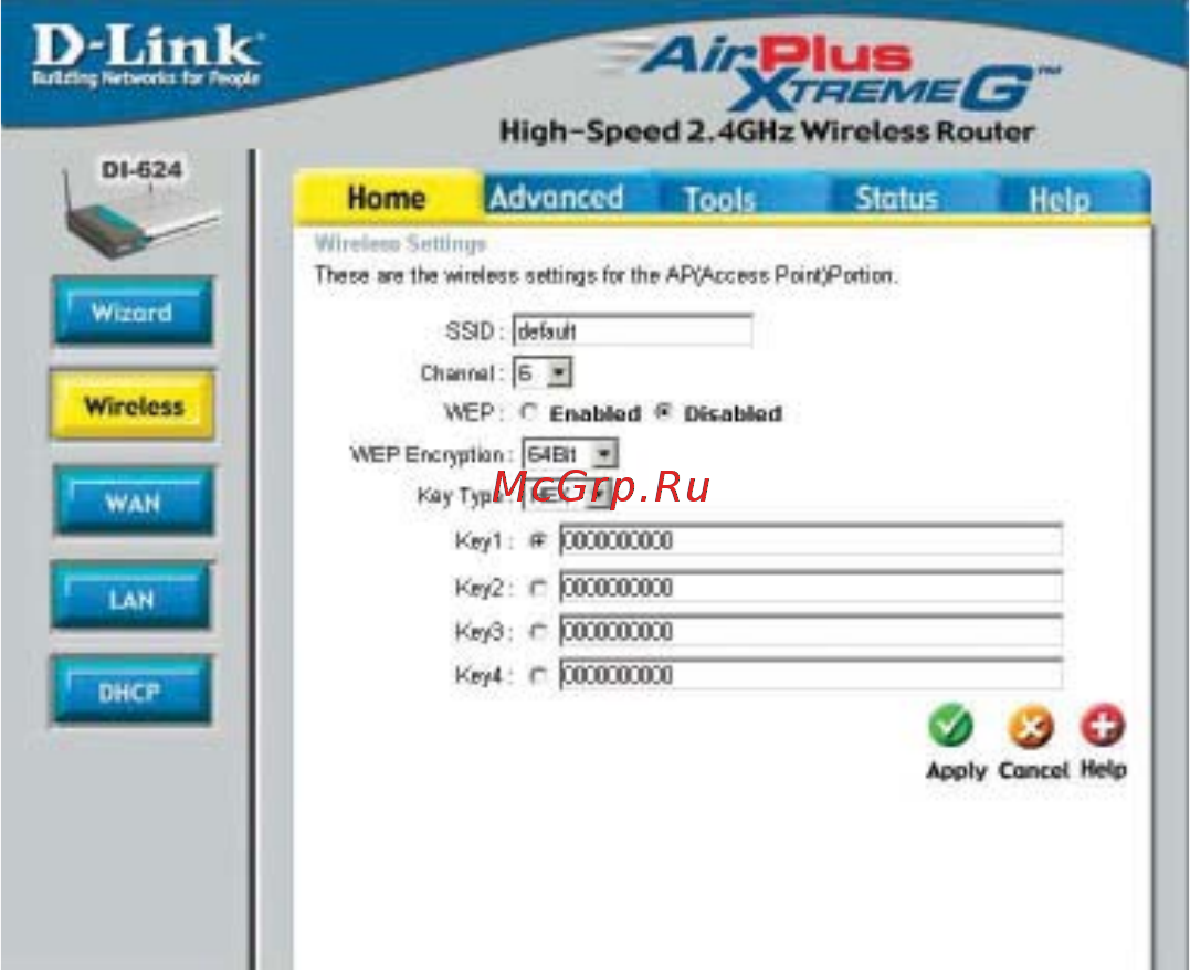 D-Link DI-624 [15/83] Using the configuration menu