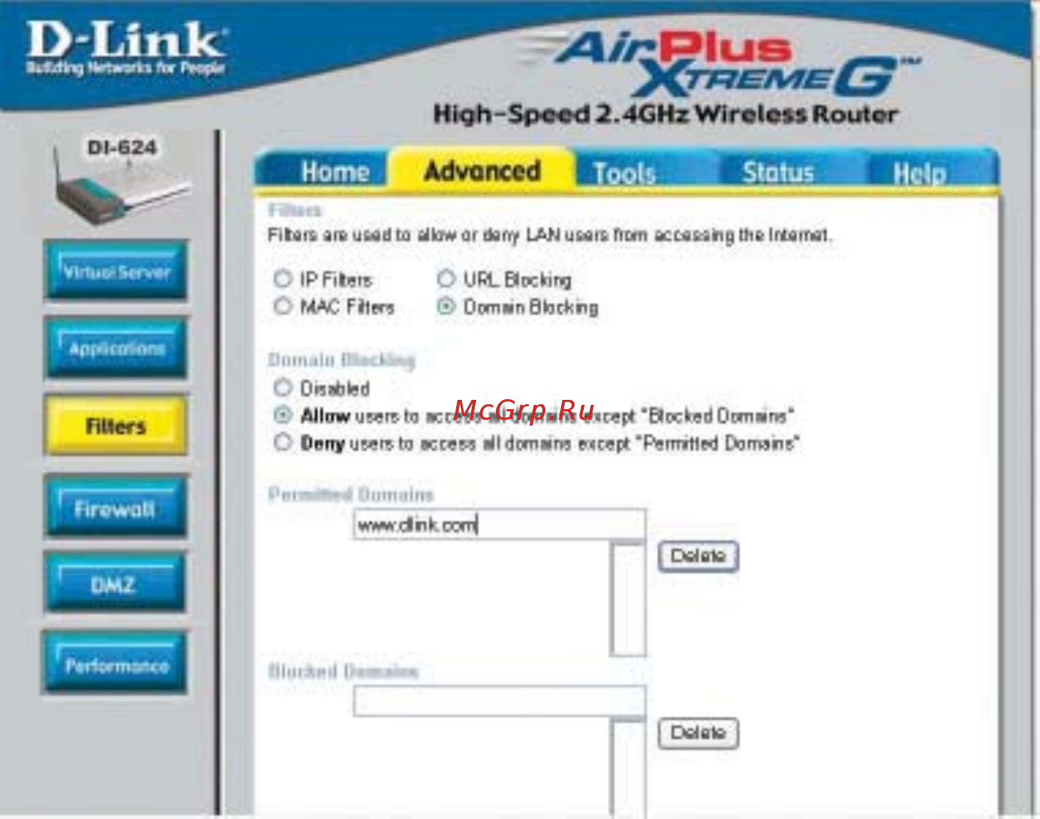 D-Link DI-624 [28/83] Using the configuration menu