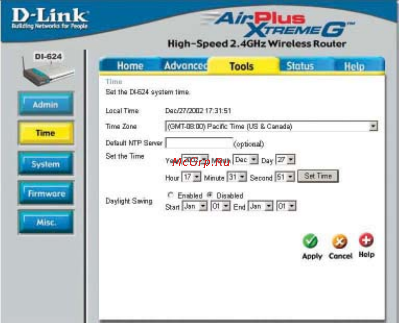 D-Link DI-624 [33/83] Using the configuration menu