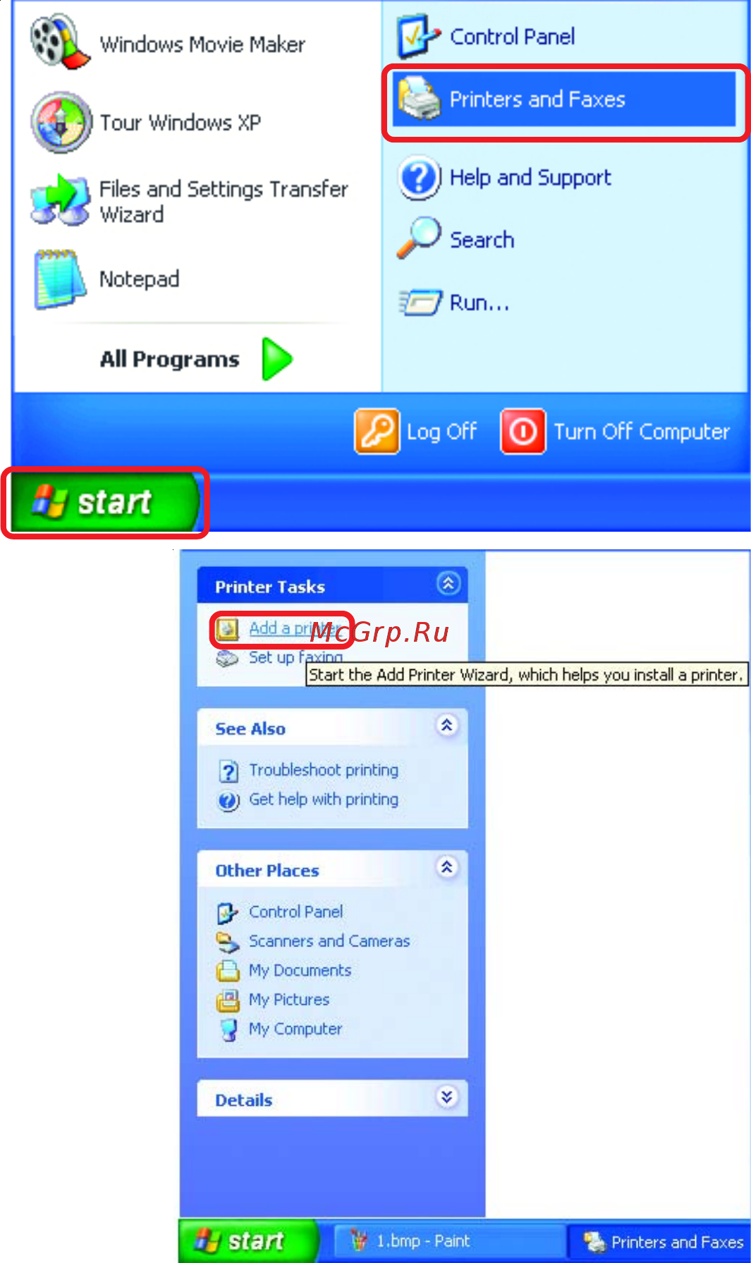 D-Link DI-624 [57/83] Networking basics adding a local printer a printer connected directly to a computer