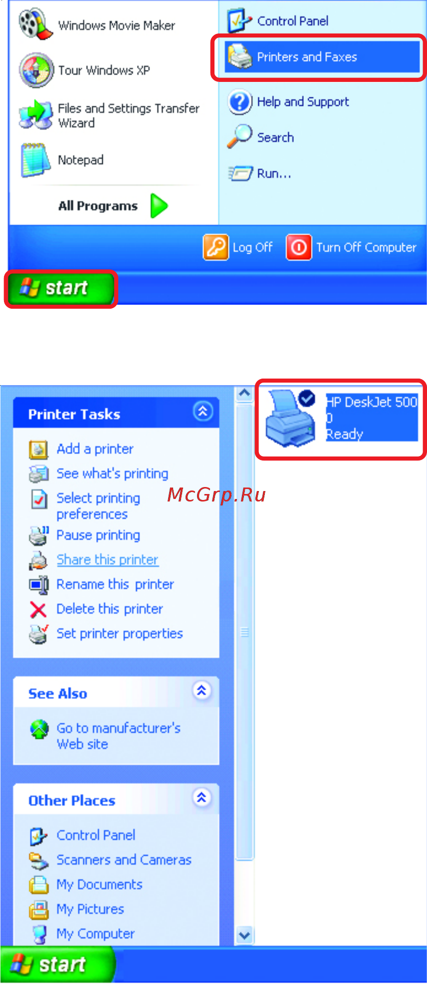D-Link DI-624 [64/83] Networking basics sharing a network printer