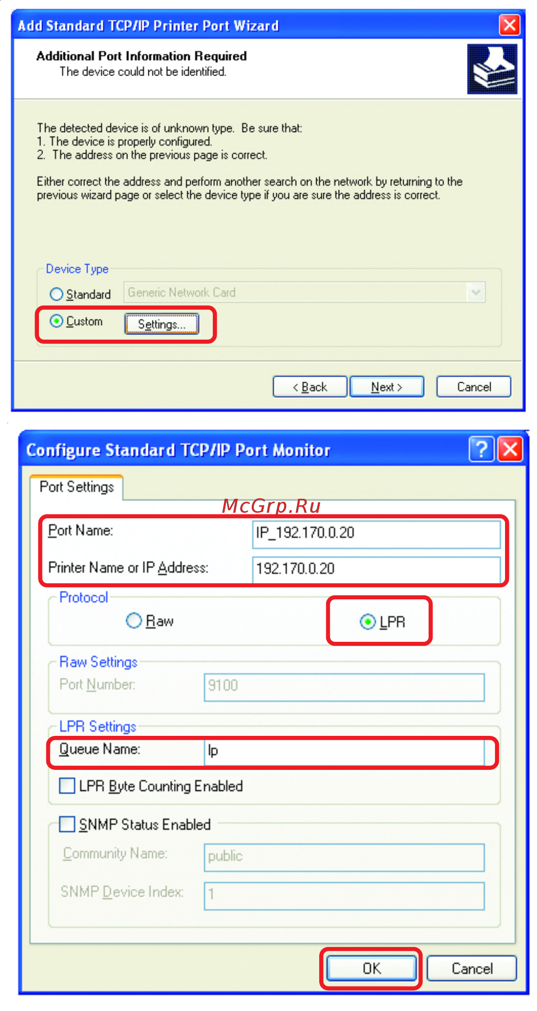 D-Link DI-624 [67/83] Networking basics sharing an lpr printer