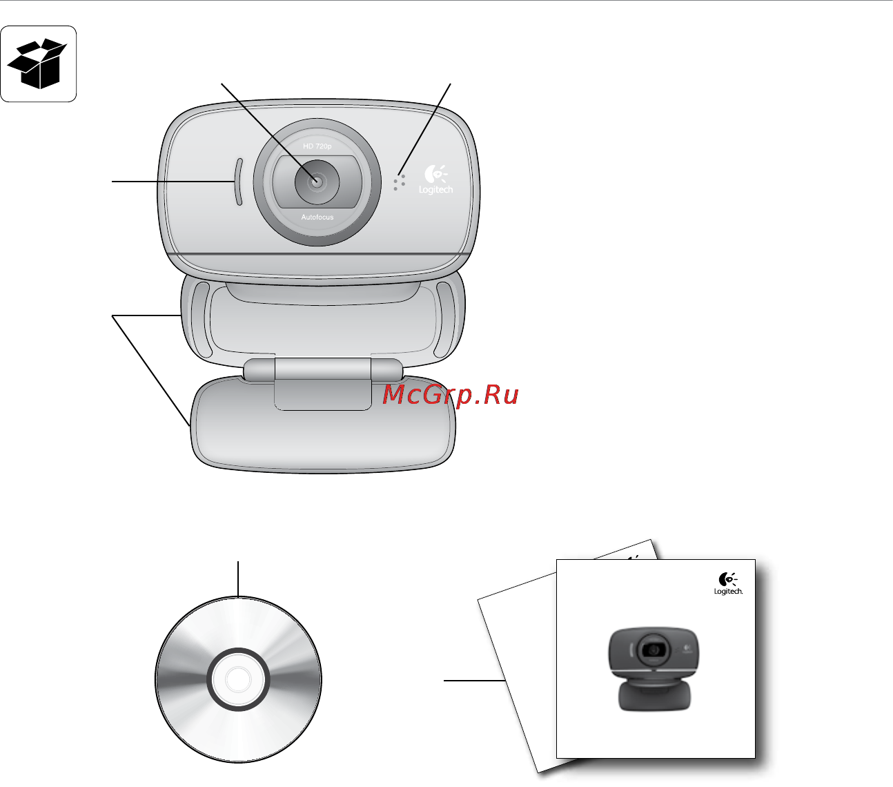 Logitech HD WEBCAM C525 Инструкция по эксплуатации онлайн [58/104] 40849