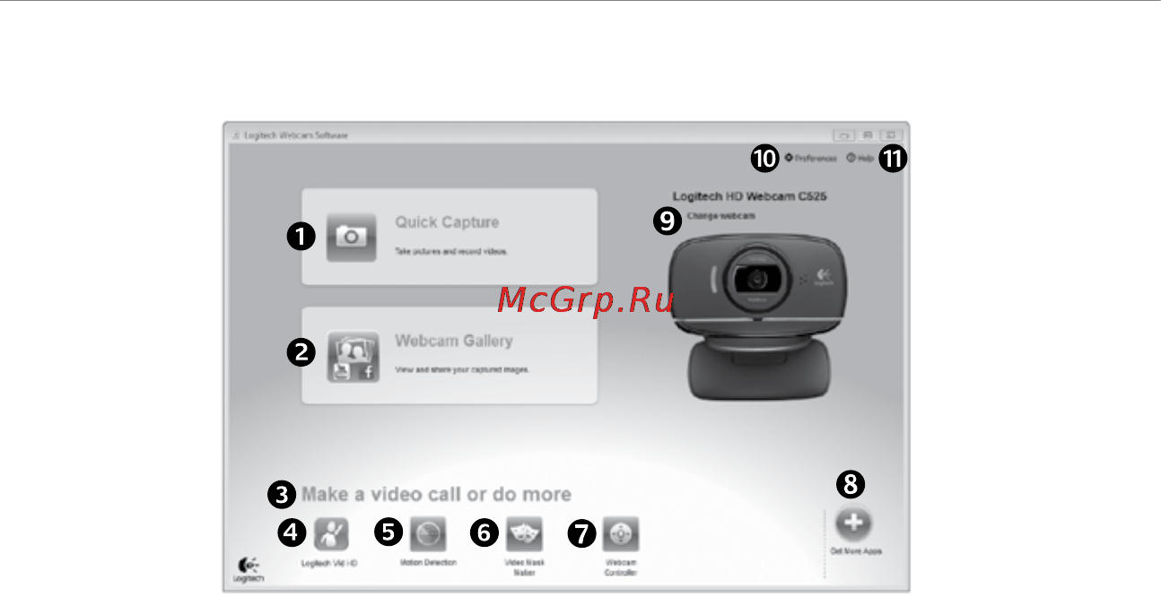 Logitech HD WEBCAM C525 [86/104] Logitech tīmekļa kameras programmatūras apskats