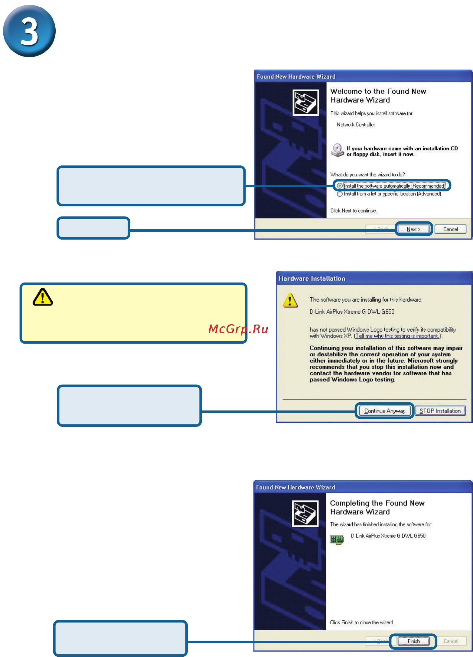 D-Link DWL-G650 [5/12] Restart your computer