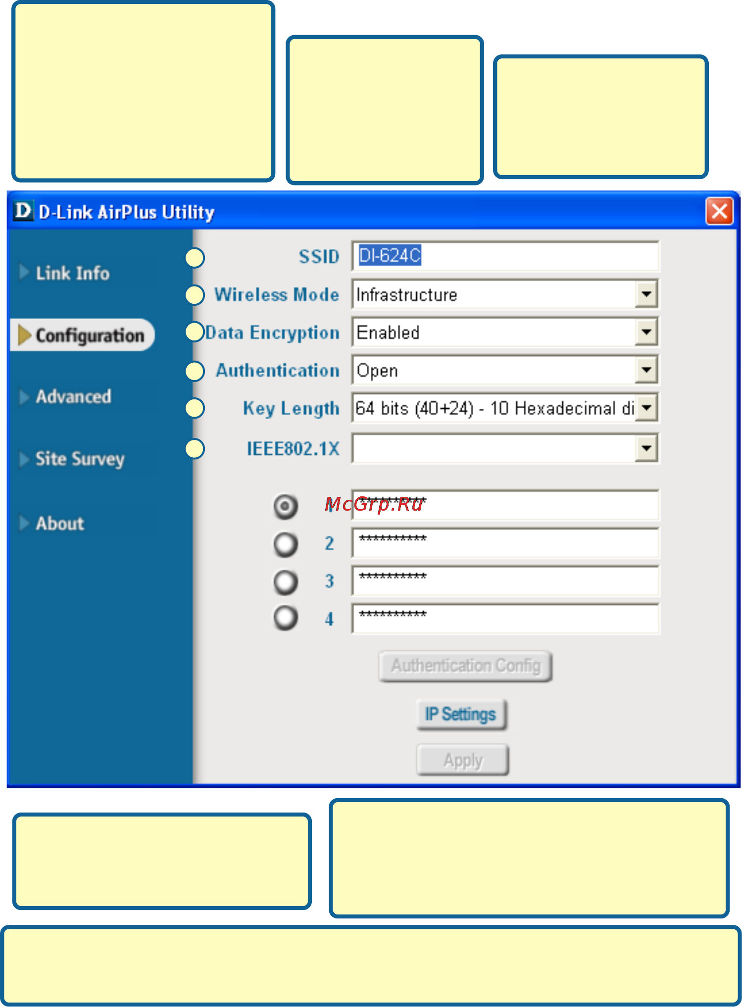 D-Link DWL-G650 [9/12] Using the configuration utility cont appendix cont
