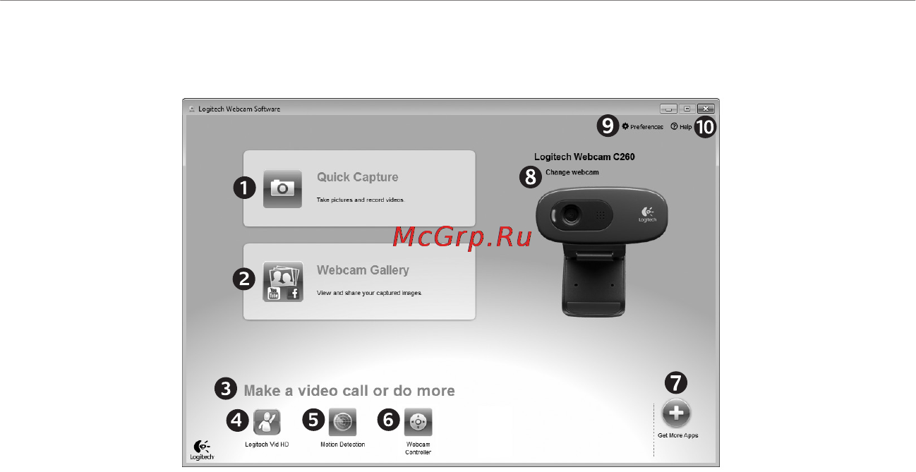 Logitech HD Webcam C270 (960-000919) [45/88] Navigarea software ului camerei web logitech