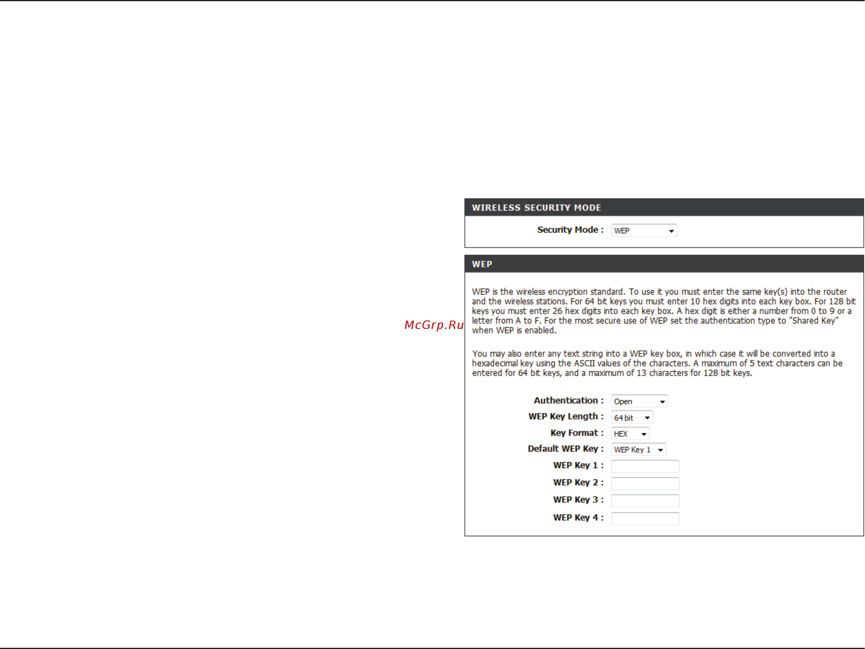 D-Link DAP-1155 [54/80] Configure wep bridge mode