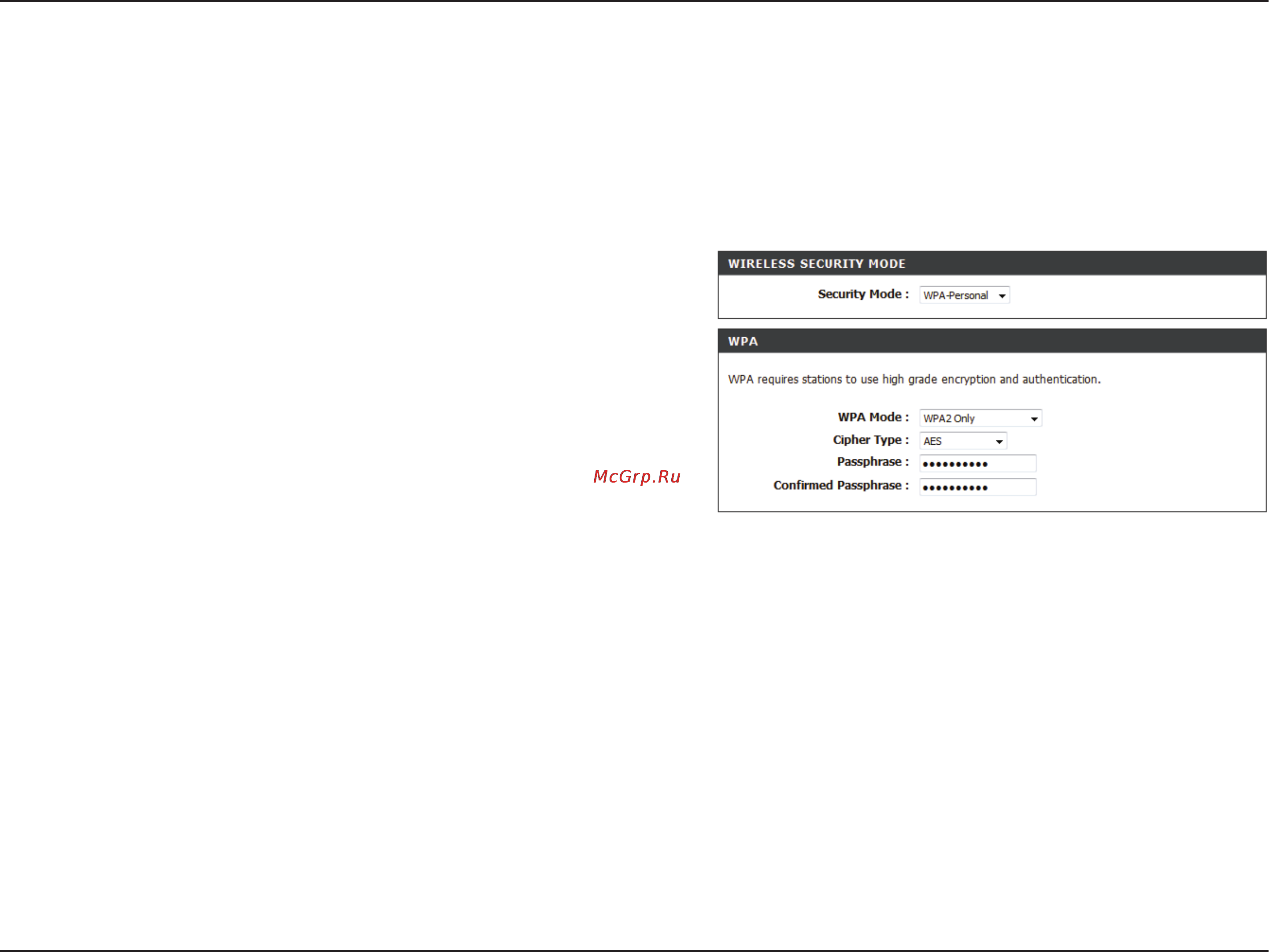 D-Link DAP-1155 [55/80] Configure wpa personal bridge mode