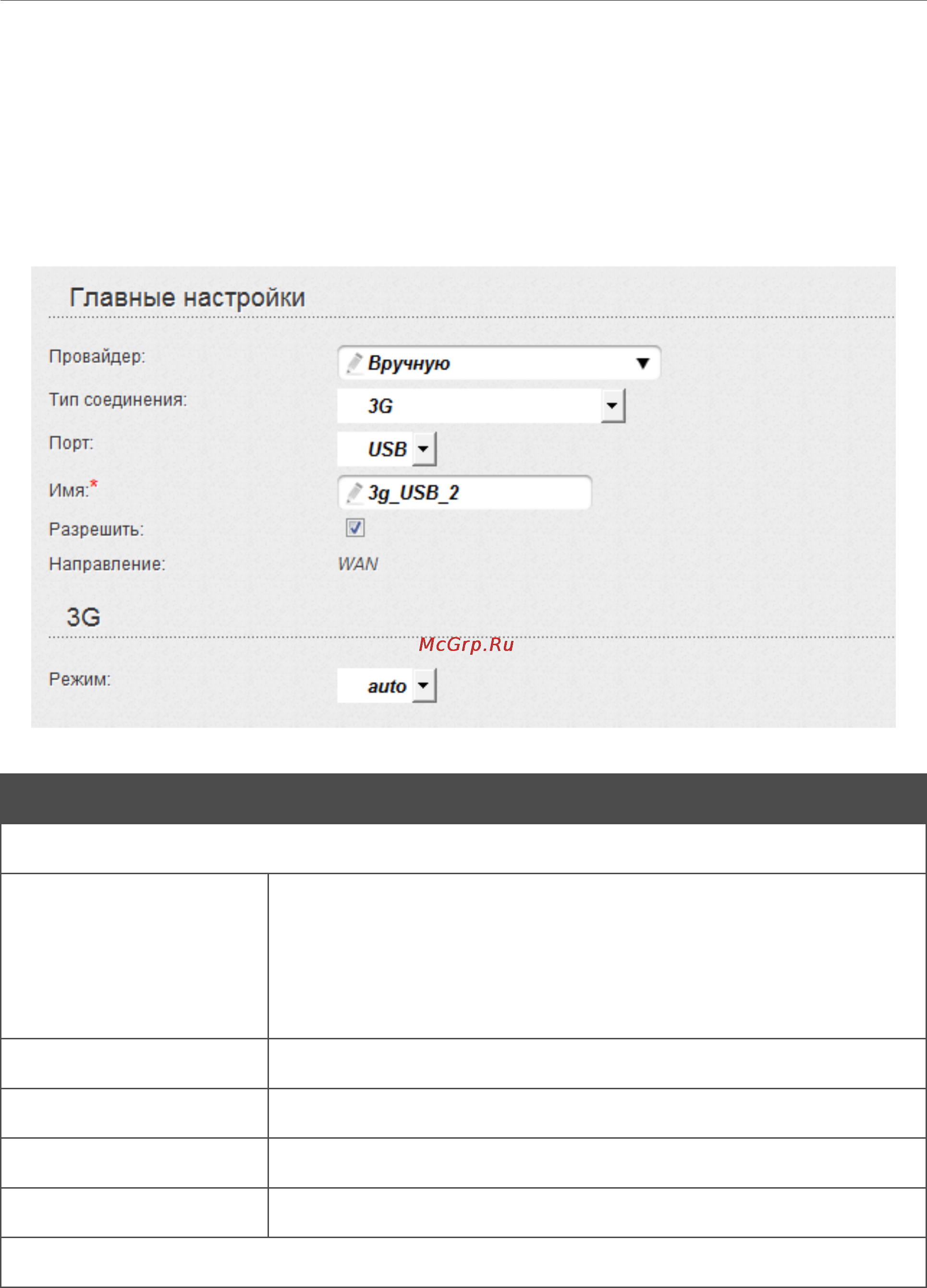 D-Link DIR-320/NRU [102/210] Wan соединение типа 3g