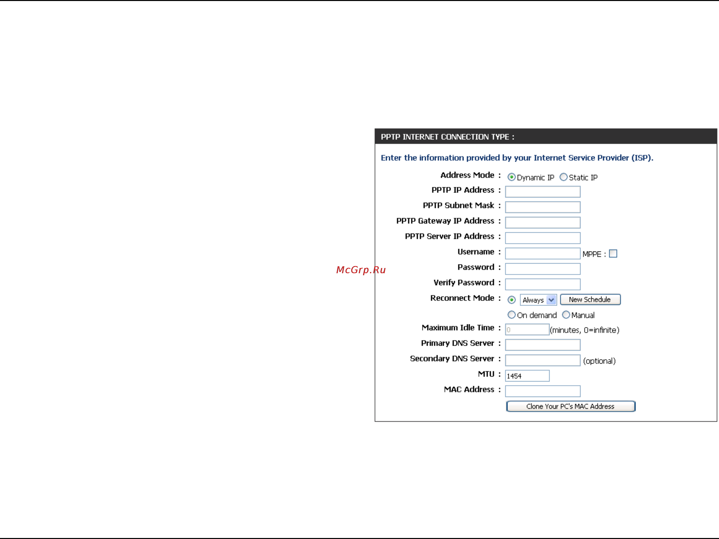 D-Link DIR-412 [38/101] Manual configuration wan mode